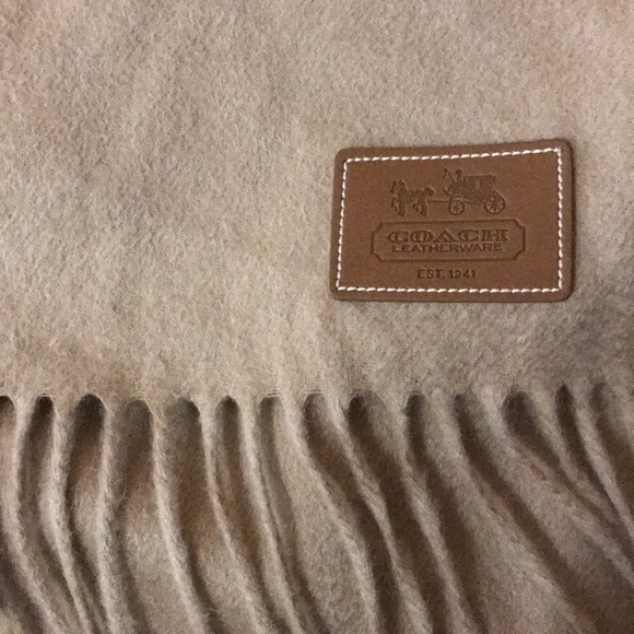 Coach Accessories - 100% Cashmere Coach Leatherwear Scarf!